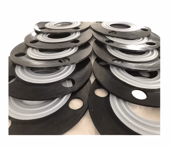 長寿命耐油エレクトロニクス産業および化学プラント ANSI JIS FF ガスケット PTFE 入り EPDM